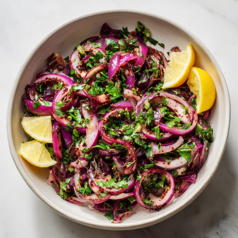 Zesty Sumac Onion Salad: A Bright, Tangy Middle Eastern Classic with Bold Flavor