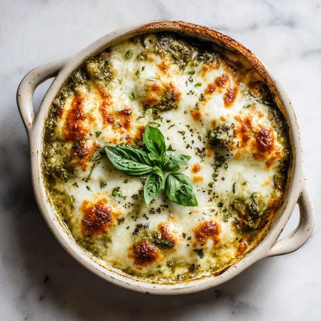 White Bean & Pesto Bake: A Comforting Mediterranean-Inspired Vegetarian Delight