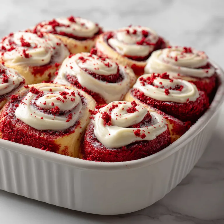 Soft Red Velvet Cinnamon Rolls with Cream Cheese Frosting: Bakery-Style Sweet Rolls at Home