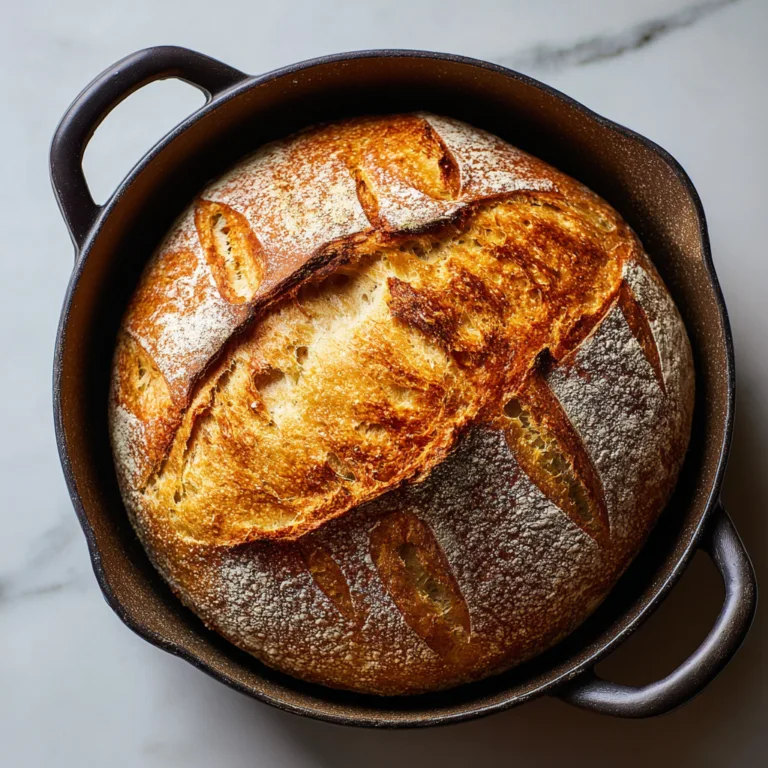 Easy No-Knead Sourdough Bread: Foolproof Artisan Loaf at Home