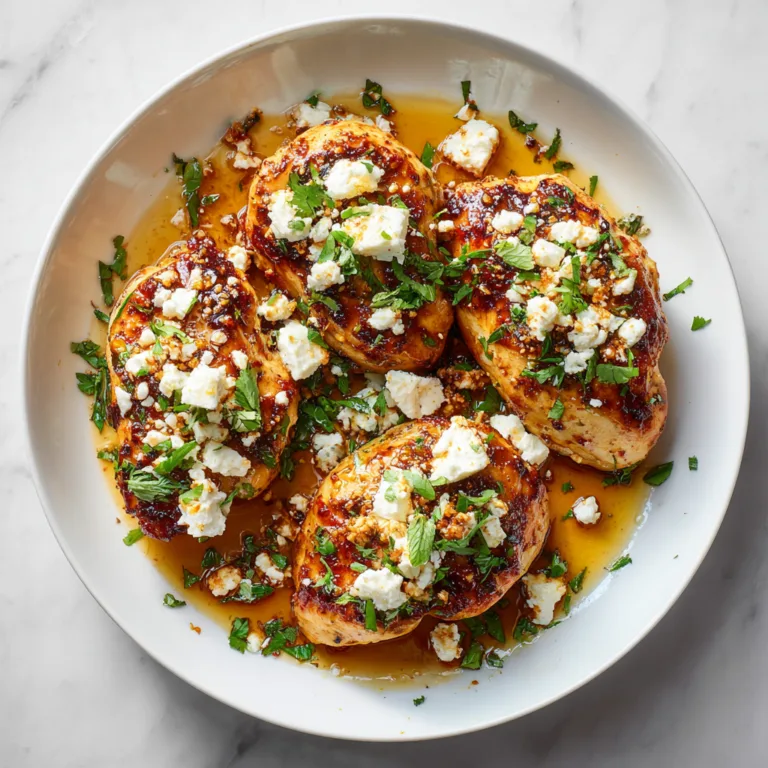 Hot Honey Feta Chicken: Sweet, Spicy, Creamy Perfection in Every Bite