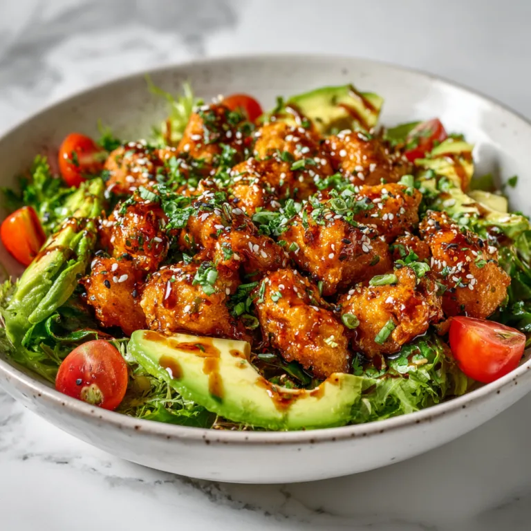 Spicy Honey Hot Chicken Salad: Sweet Heat Meets Crispy Fresh Perfection
