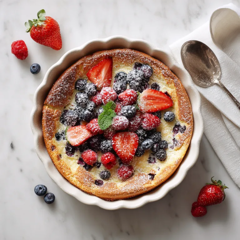 Easy High Protein Berry Bake with Cottage Cheese: A Healthy, Comforting Treat Packed with Protein