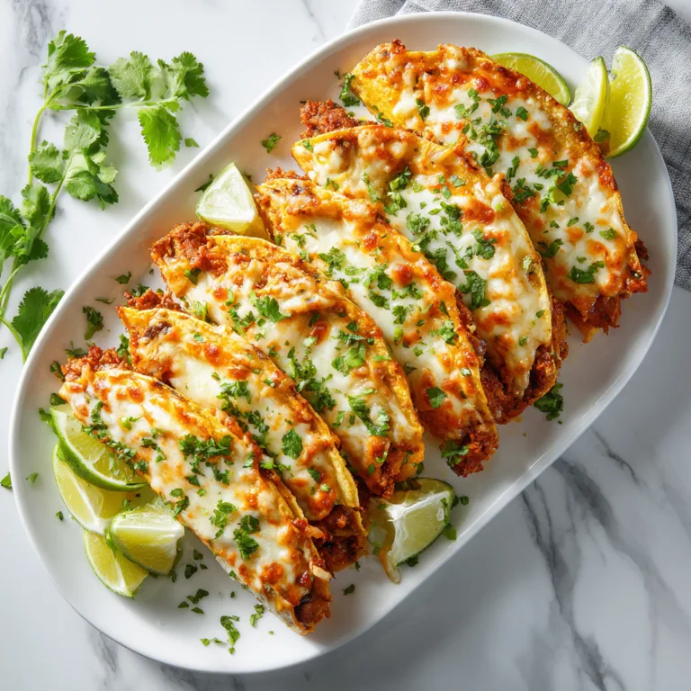 Oven-Baked Cheesy Tacos: Crispy, Melty, and Irresistibly Easy