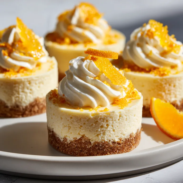 Orange Creamsicle Mini Cheesecakes: Creamy Citrus Bliss in Every Bite