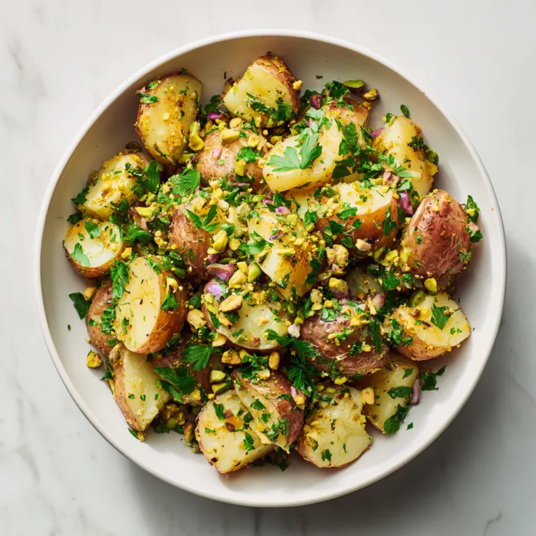 Roasted Potato Salad with Fresh Herbs & Pistachios: A Vibrant Twist on a Classic Side