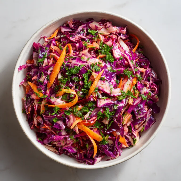 Creamy Red Cabbage Slaw: Crisp, Colorful, and Irresistibly Creamy