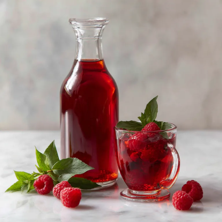 Easy Homemade Raspberry Simple Syrup for Drinks and Desserts: A Sweet Burst of Berry Flavor in Every Drop