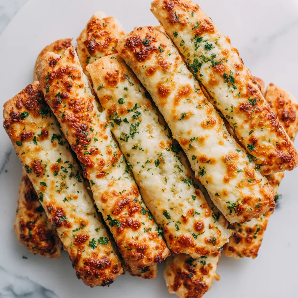 Easy Cheesy Garlic Breadsticks: Soft, Buttery, and Irresistibly Cheesy Comfort Food