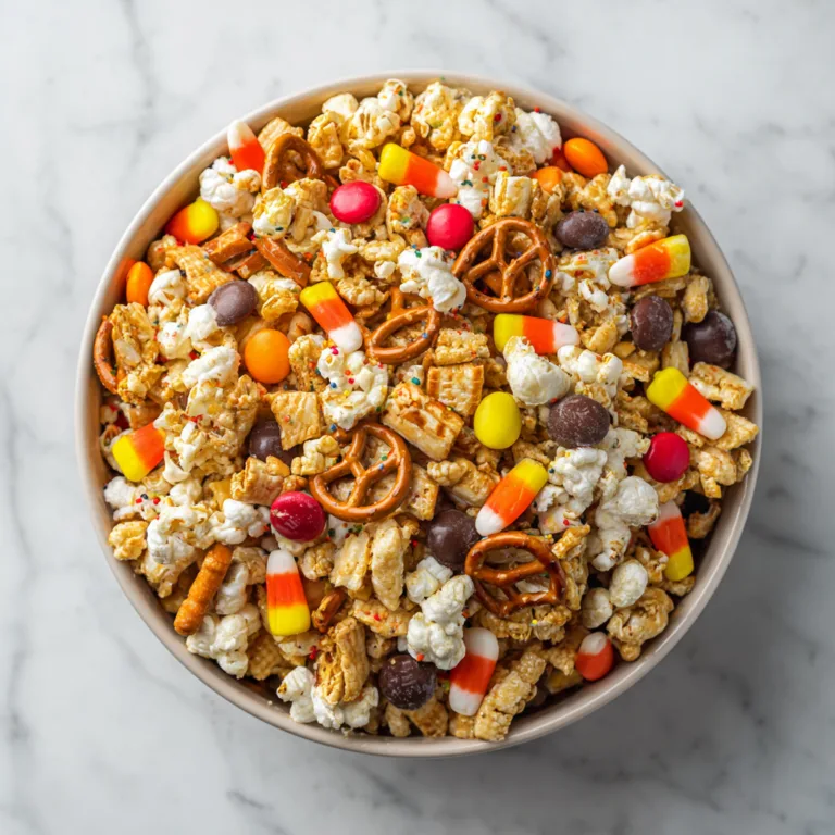 Scarecrow Crunch Snack Mix: Sweet, Salty, and Perfectly Festive Fall Treat