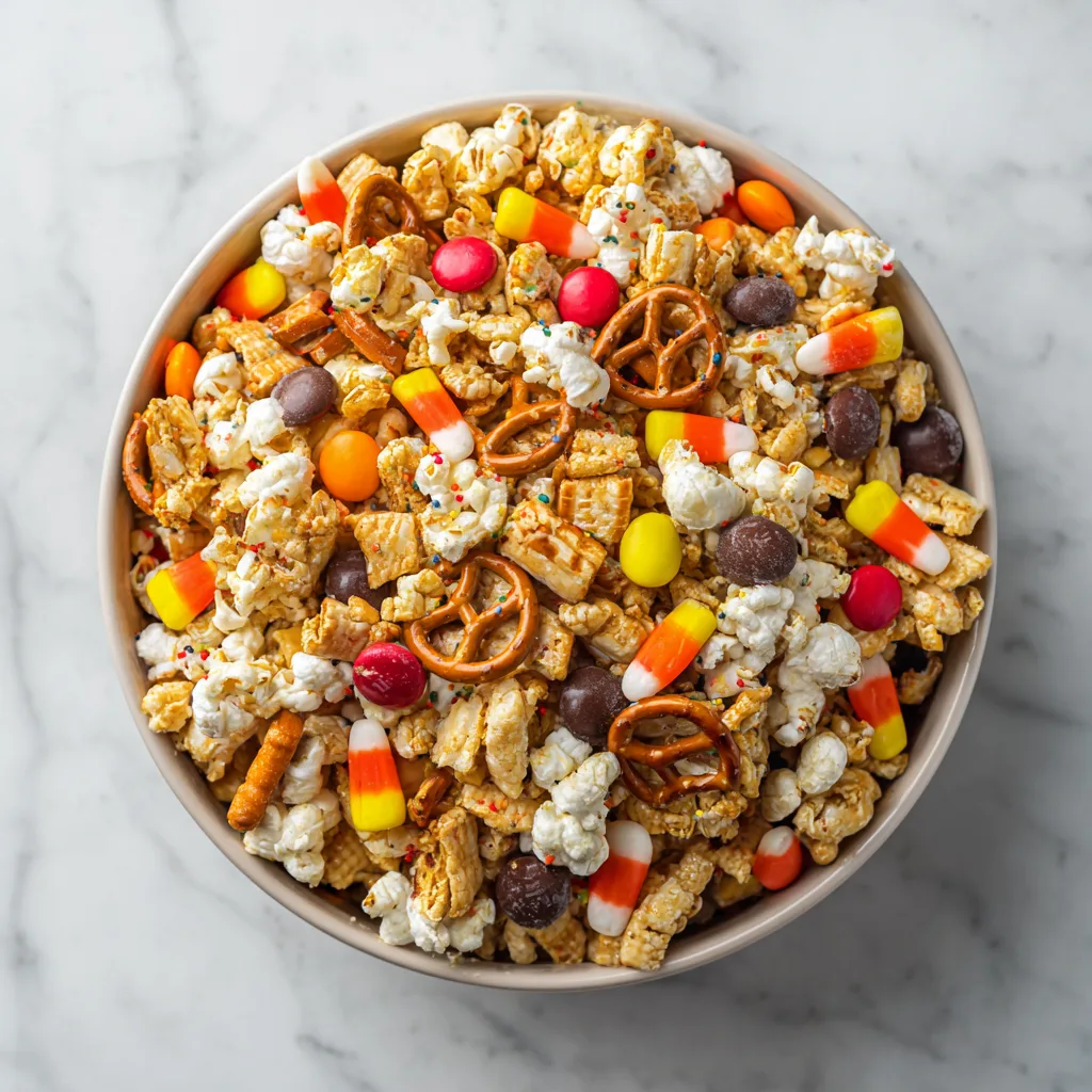 Scarecrow Crunch Snack Mix: Sweet, Salty, and Perfectly Festive Fall Treat