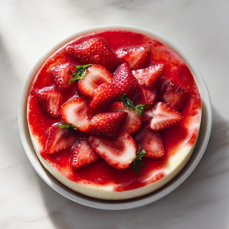 Strawberry Cheesecake Perfection: Creamy, Dreamy, Berry-Topped Bliss
