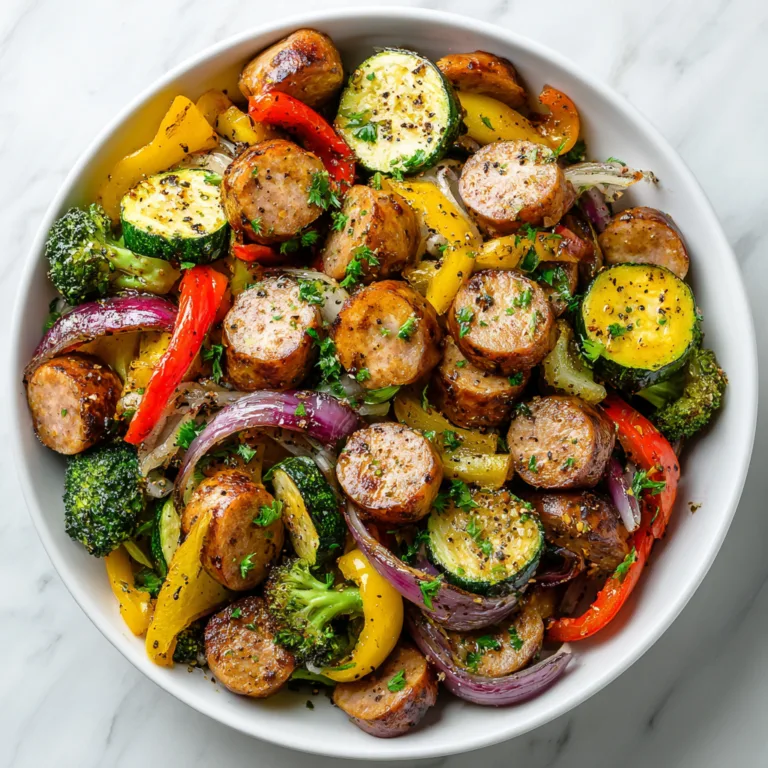 10-Minute Air Fryer Chicken Sausage and Veggies: The Ultimate Fast & Flavorful Weeknight Dinner