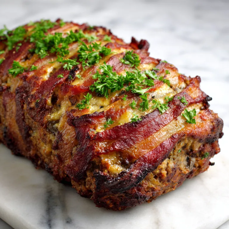 Bacon Swiss Mushroom Meatloaf: Savory Comfort Food with a Gourmet Twist