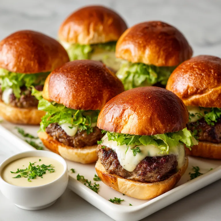 Garlic Aioli Mini Sliders: Irresistible Bite-Sized Flavor Bombs