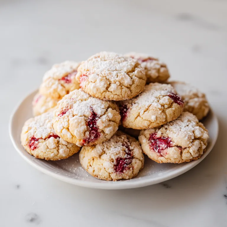 Raspberry Crumble Cookies: Buttery, Jam-Filled Bakery-Style Treats