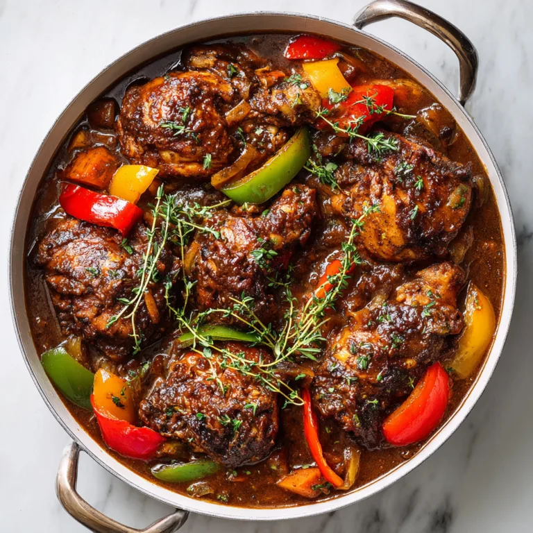 Jamaican Brown Stew Chicken: Deep, Rich Caribbean Comfort in Every Bite
