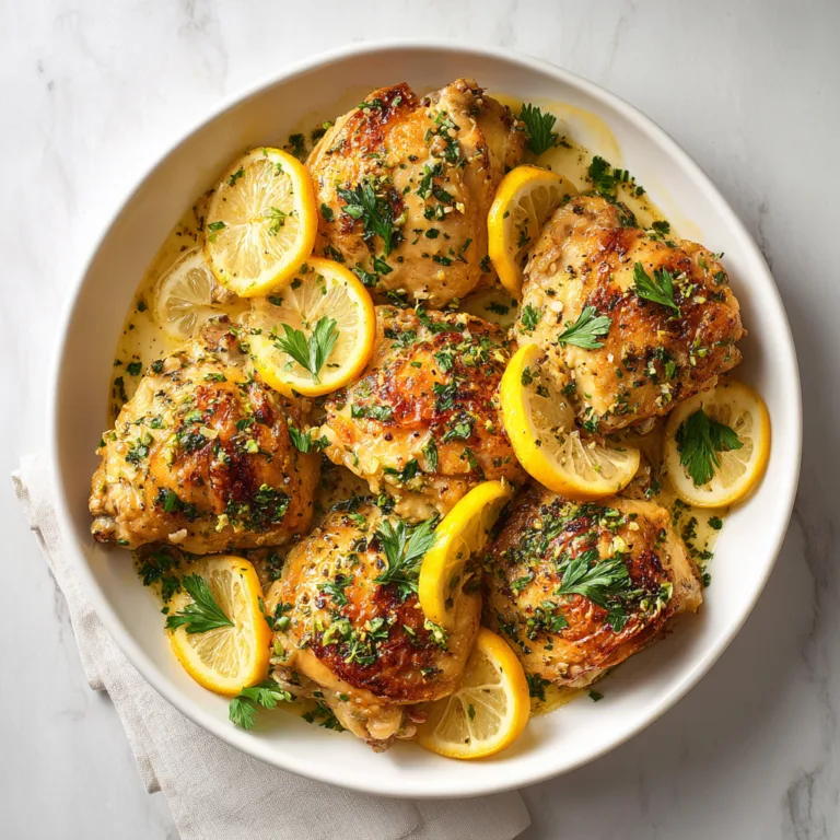 Lemon Garlic Chicken Thighs: Juicy, Flavor-Packed Comfort in Every Bite