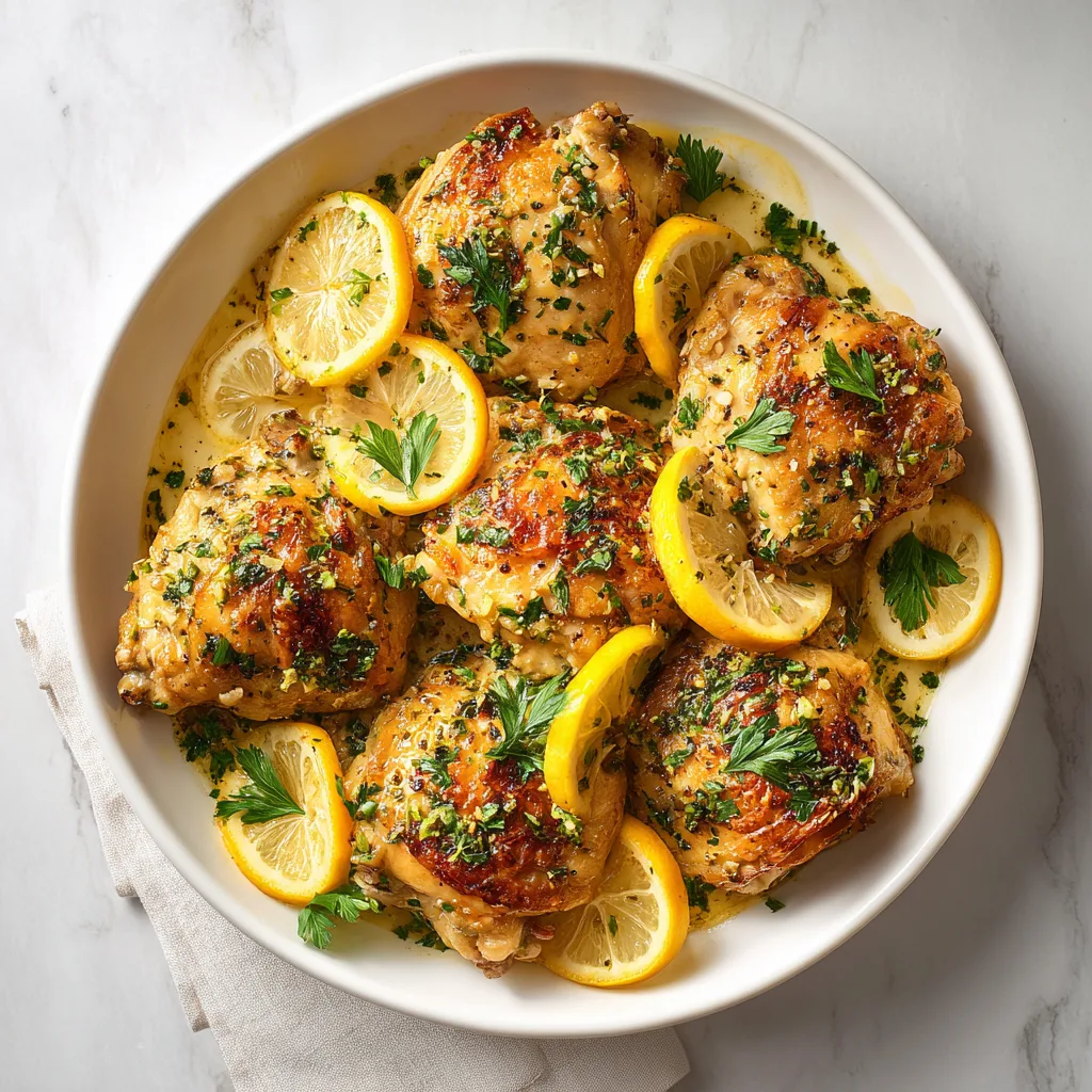 Lemon Garlic Chicken Thighs: Juicy, Flavor-Packed Comfort in Every Bite