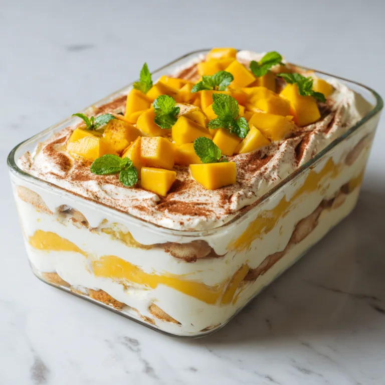 Mango Tiramisu: Tropical Twist on a Classic Italian Dessert