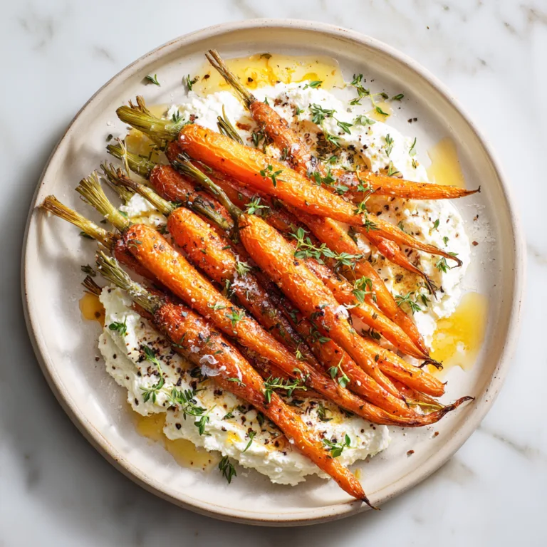 Honey Roasted Carrots & Whipped Ricotta: A Simple Side Dish That Feels Restaurant-Worthy
