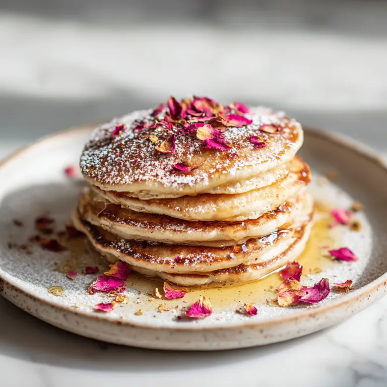 Rose Water Pancakes – Fragrant Floral Breakfast Delight