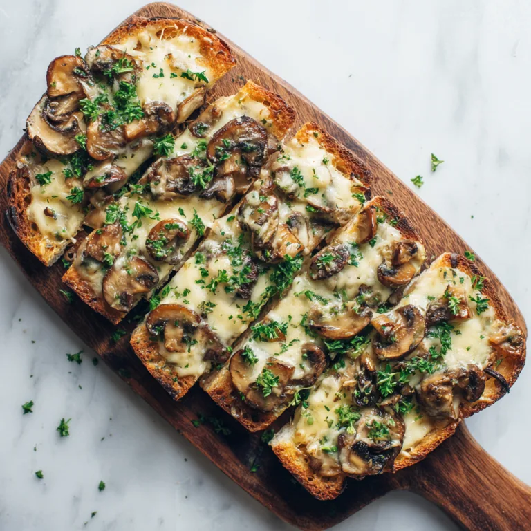 Garlic Mushroom Cheese Toast: Crispy, Cheesy Comfort in Every Bite