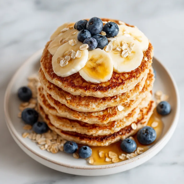 Healthy Banana Oatmeal Pancakes: Fluffy, Naturally Sweet Breakfast Favorite