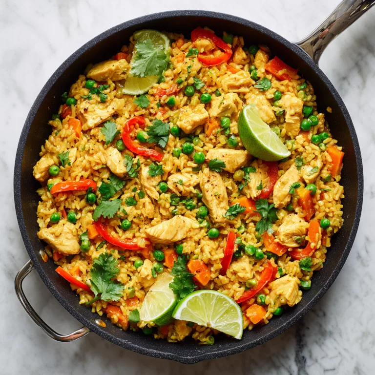 One Pan Thai-Inspired Yellow Curry Chicken & Rice: Bold Flavor, Minimal Cleanup