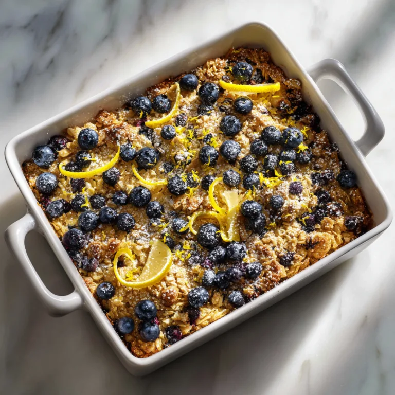 Lemon Poppy Seed Blueberry Baked Oatmeal: Bright, Zesty Comfort in Every Bite