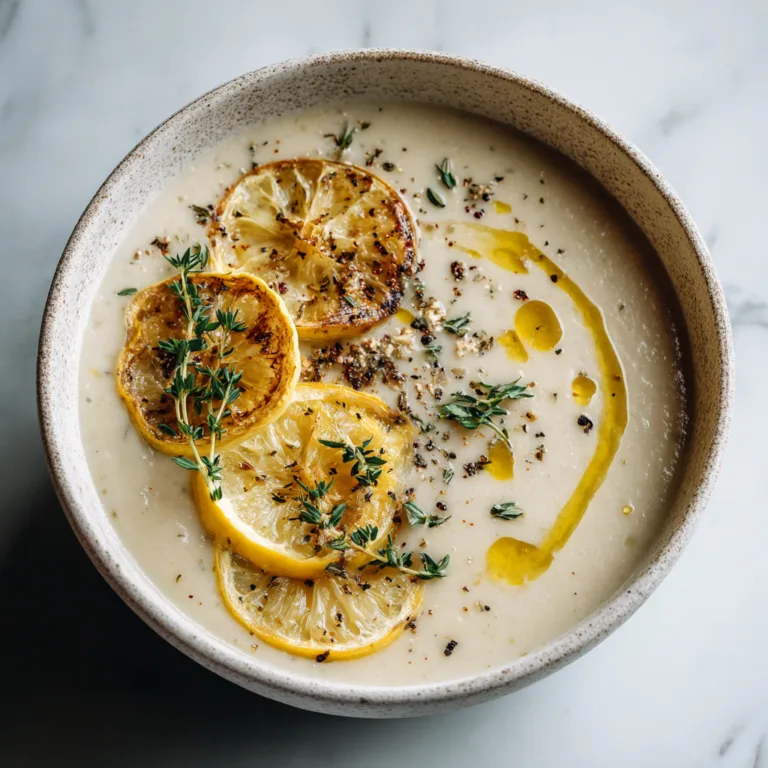Healing Roasted Lemon & Garlic Soup: Bright, Comforting Bowl of Wellness