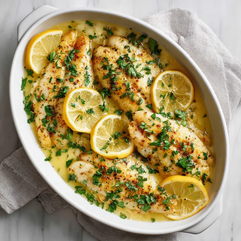 Easy Baked Tilapia with Lemon Garlic Butter Sauce: A Bright, Buttery Seafood Classic