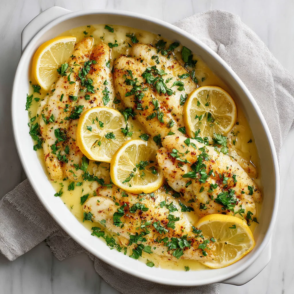 Easy Baked Tilapia with Lemon Garlic Butter Sauce: A Bright, Buttery Seafood Classic