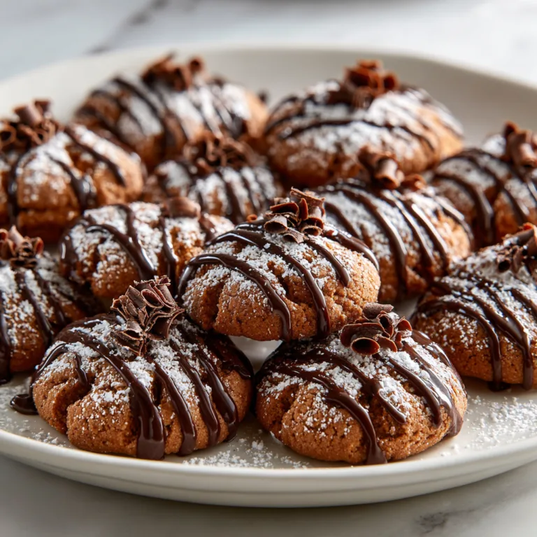 Easy & Delicious Chocolate Drizzled Cookies: Soft, Spiced Autumn Comfort in Every Bite