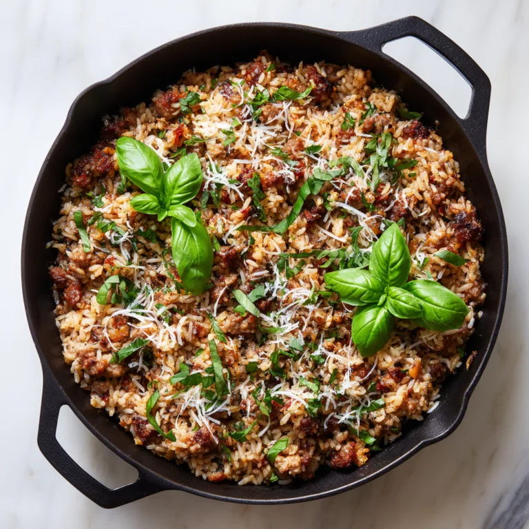 Italian Sausage Rice Skillet: Bold, Comforting One-Pan Dinner