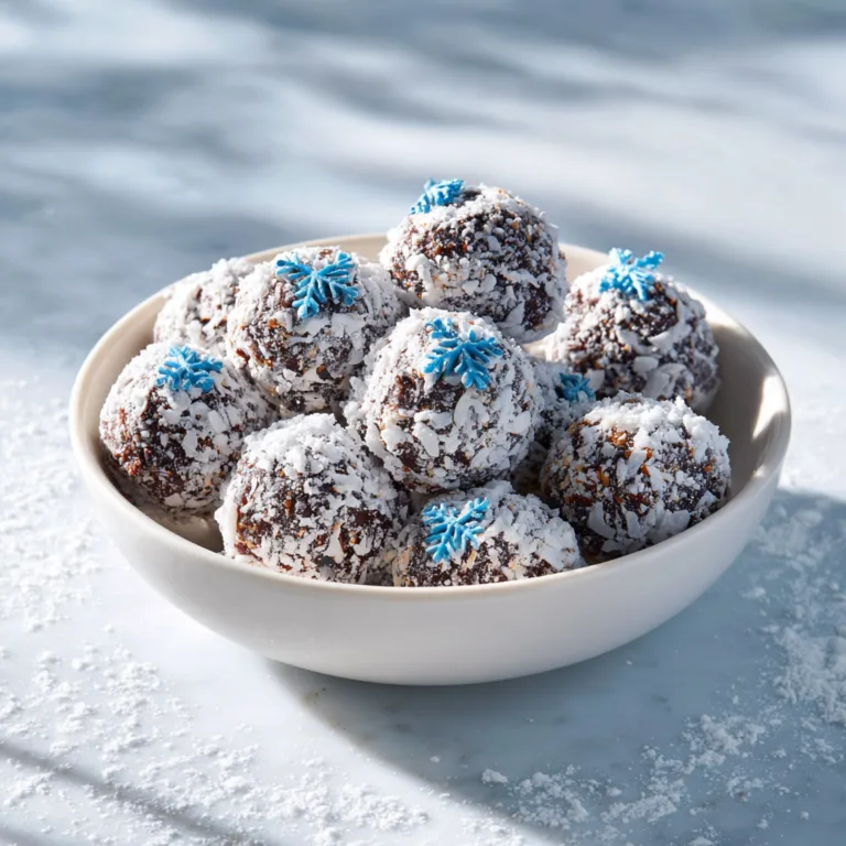 Blue Winter Snowball Truffles: A Magical Winter Treat