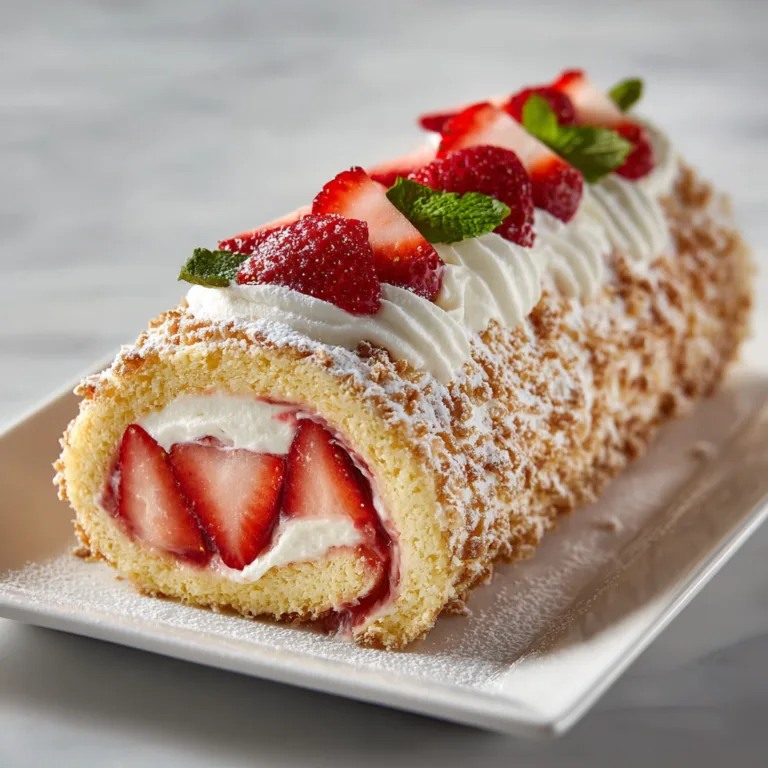 Strawberry Shortcake Crunch Roll: Sweet, Crunchy, and Fruity Perfection