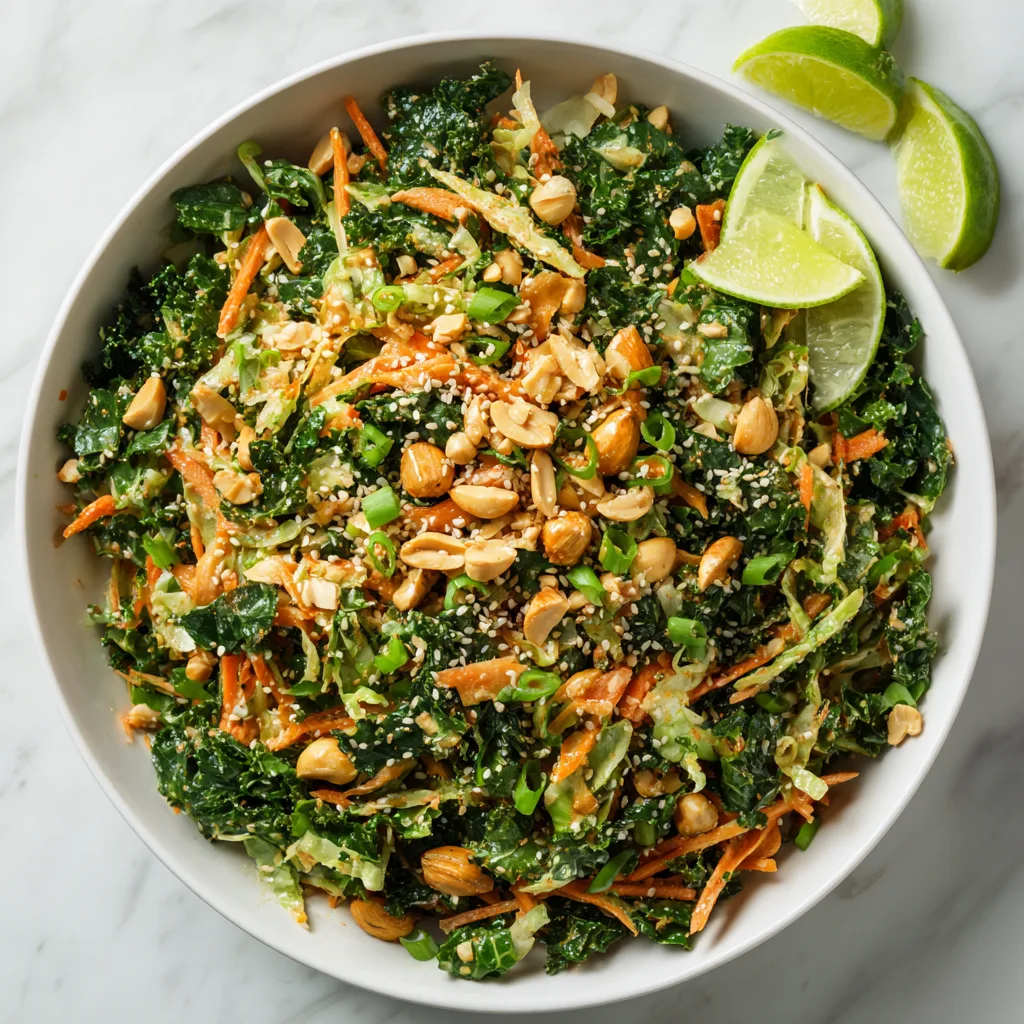 Roasted Peanut Kale Crunch Salad: A Bold, Nutty, and Irresistibly Crunchy Salad