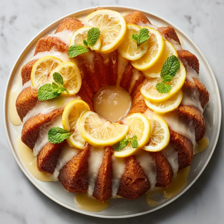 7UP Lemon Bundt Cake: A Bright, Moist Citrus Dessert That Never Fails