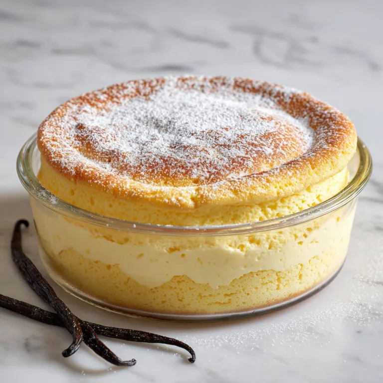 Creamy Vanilla Custard Cake: A Magical Three-Layer Dessert from One Simple Batter