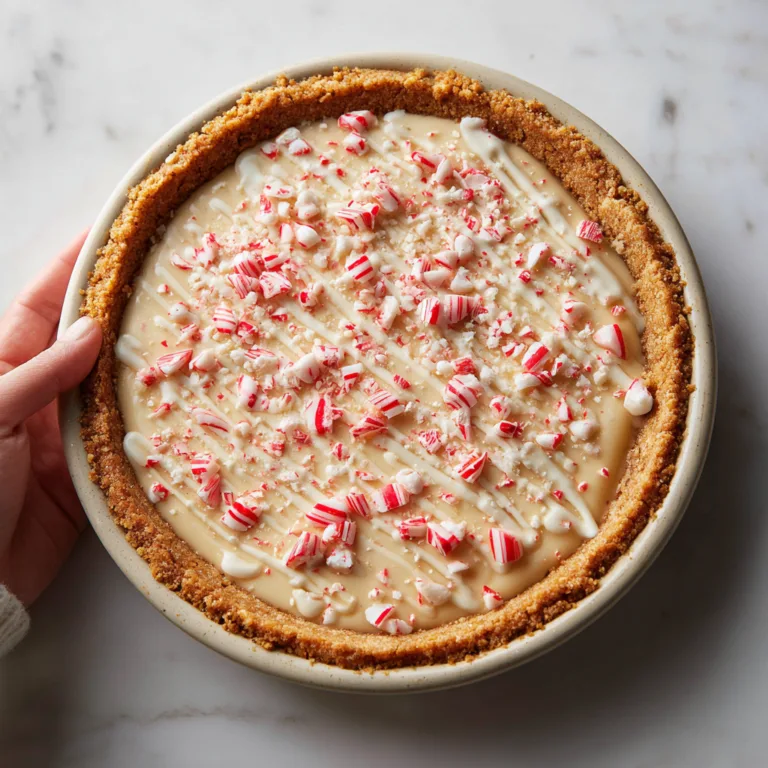 Recipe Name: Candy Cane Cookie Pie: A Festive Peppermint Dessert Packed with Holiday Flavor