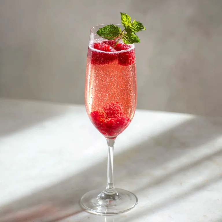 Recipe Name: Sparkling Raspberry Bellini: Elegant, Fruity Cocktail for Brunch & Celebrations