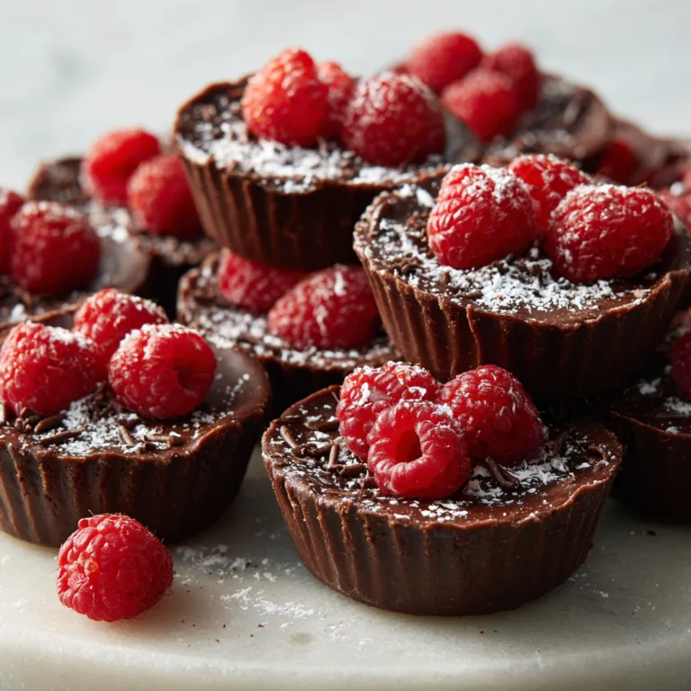 Easy Chocolate Raspberry Cups: Decadent, No-Bake Chocolate Bliss in Every Bite