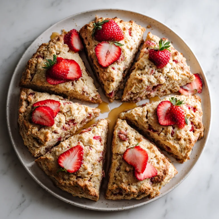 Healthy Strawberry Oat Scones: A Wholesome Bakery-Style Treat Made Better