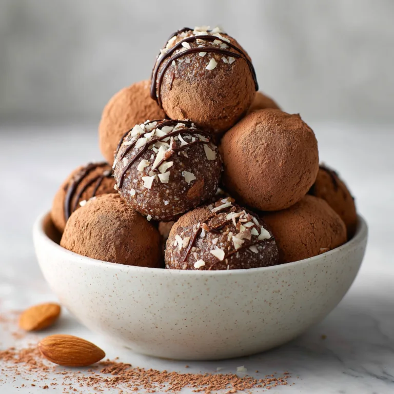 Easy Chocolate Almond Energy Bites: A No-Bake Snack Packed with Flavor and Energy
