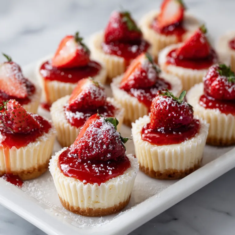 Mini Strawberry Cheesecakes: No-Bake Perfection