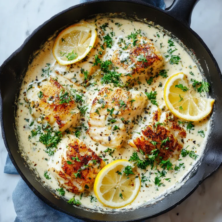 Creamy Garlic Herb Skillet Cod: A Luxuriously Simple One-Pan Seafood Dinner