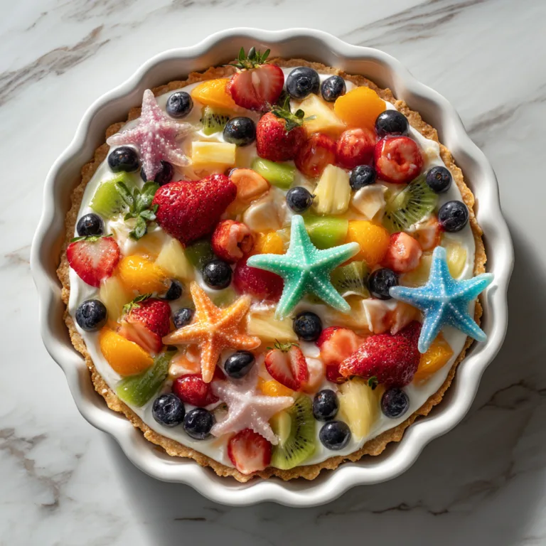 Under the Sea Fruit Pizza: A Colorful Ocean-Themed Dessert Adventure