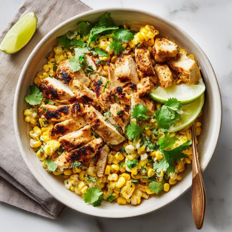 38g Protein High-Protein Chicken & Charred Corn Bowl: Flavor-Packed, Protein-Rich Meal