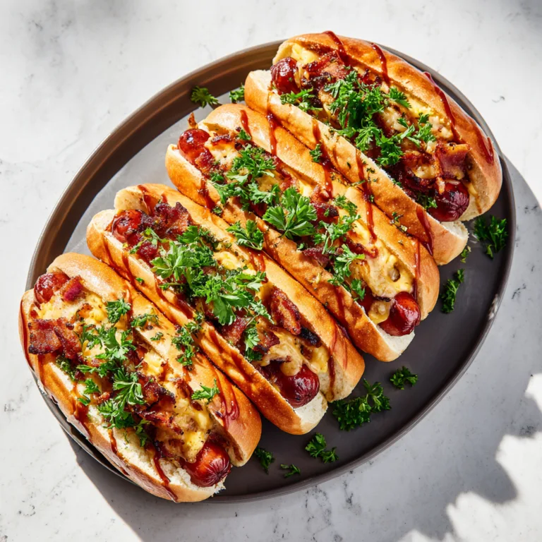 Ultimate BBQ Bacon Cheese Dogs: Juicy, Cheesy, and Fully Loaded